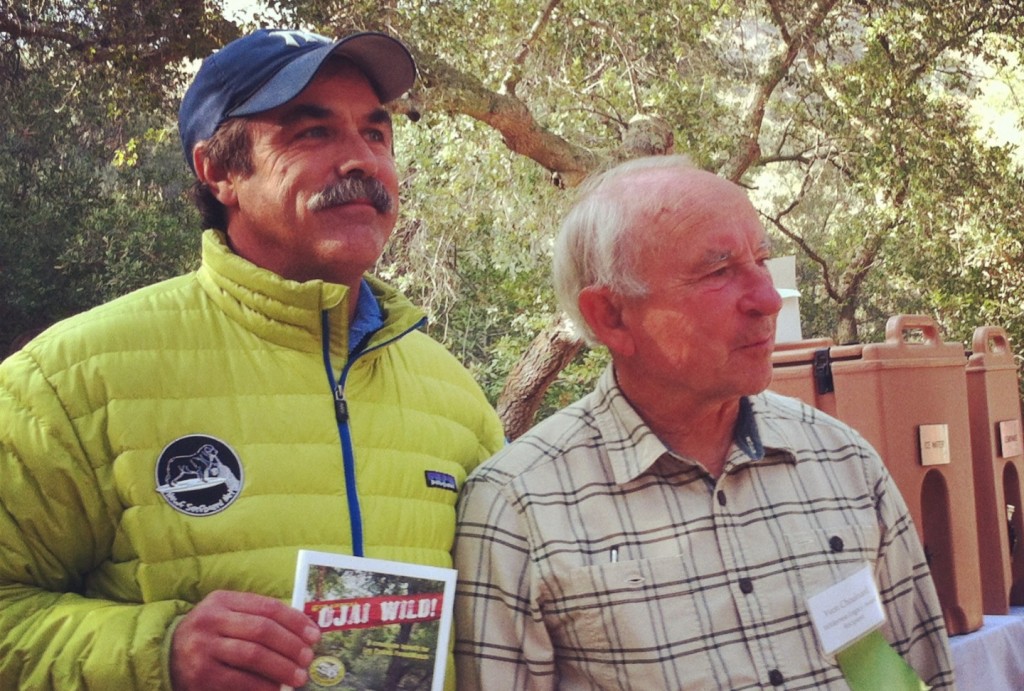 Newf Surfboard Net Founder, Stan Schneider, posing with Yvon Chouinard, founder of Patagonia.