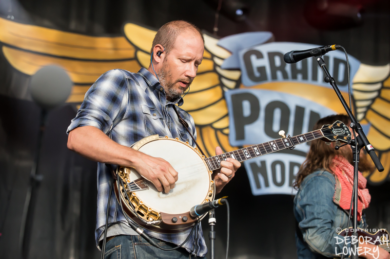 Michael Arlen of Greensky Bluegrass onstage at Grand Point North