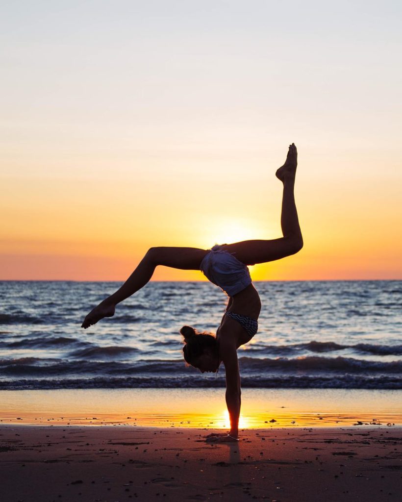 Sjana Earp Yoga Pose Beach