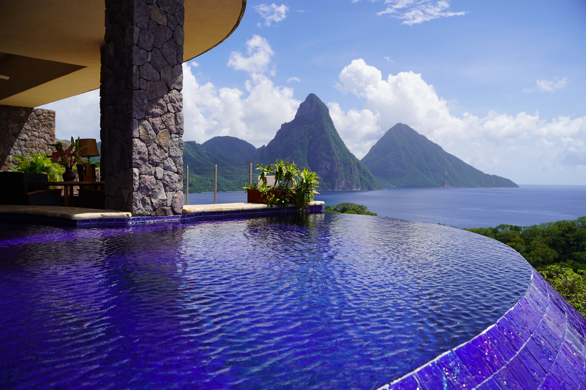 Jade Mountain Galaxy Suite Infinity Pool Saint Lucia